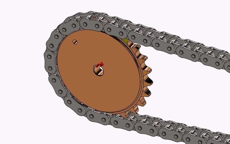 solidworks 链轮链条动画